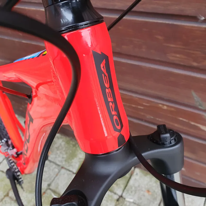 2021 Orbea MX50 27 inch Hardtail Mountain Bike in Red Black SMALL